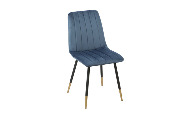 Lucca Fabric Dining Chair - Blue