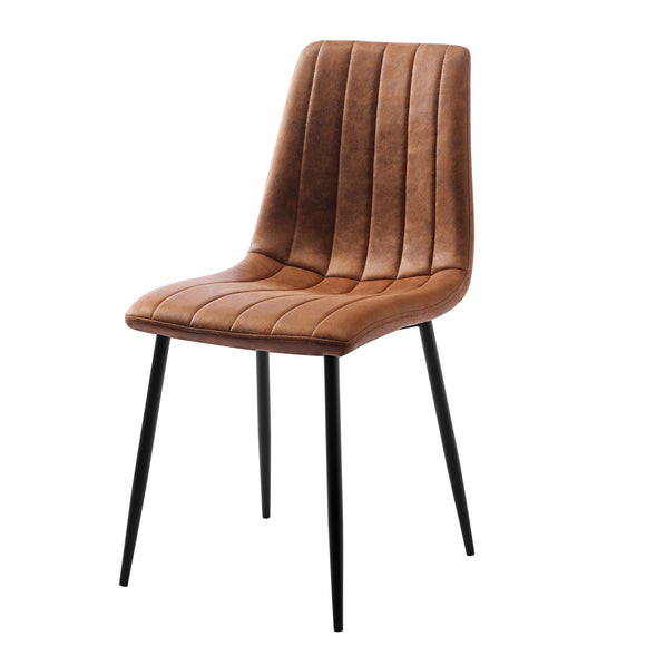 Lucca Fabric Dining Chair - Tan