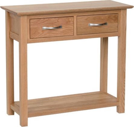 Moderna Oak 2 Drawer Console Table