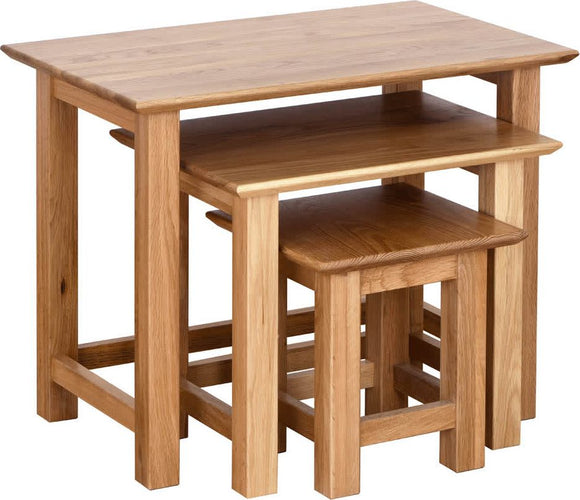 Moderna Oak Nest Of Tables