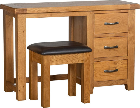 Somerford Oak Dressing Table + Stool