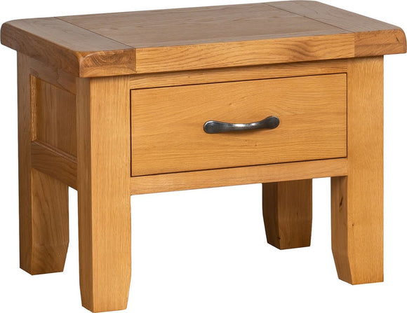 Somerford Oak Side Table With Drawer