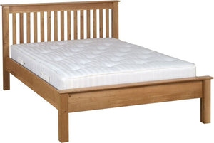 Moderna Oak 4'6"Low Foot End Bed