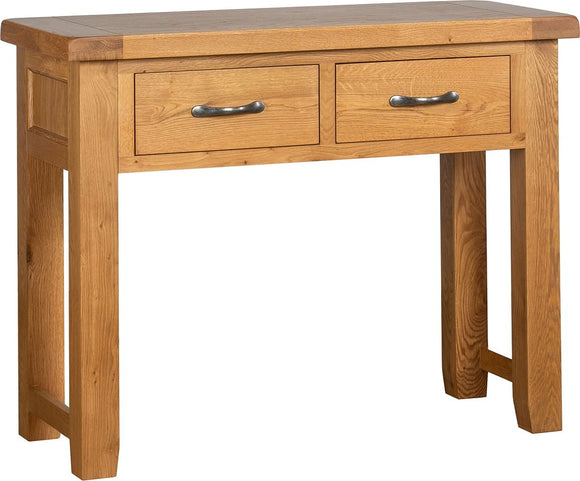 Somerford Oak 2 Drawer Console Table