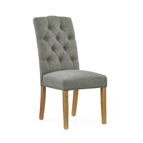 Burlingham Upholstered Chair - Dark Grey