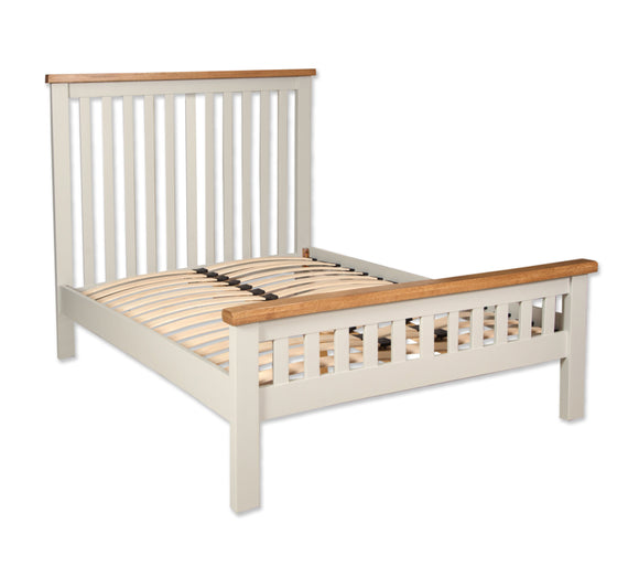 Canberra Painted Double Bed Frame - Ivory