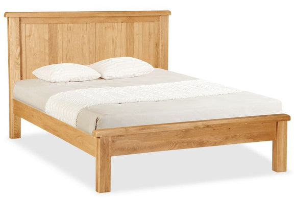 Manor Oak Double Bed Panelled
