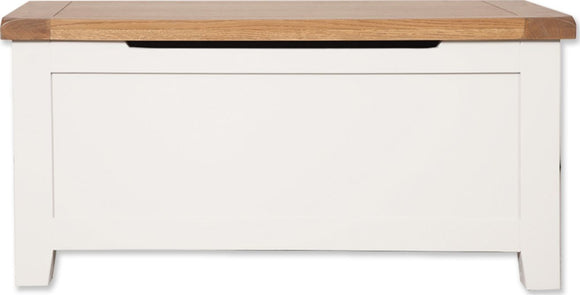 Canberra Painted Blanket Box - White