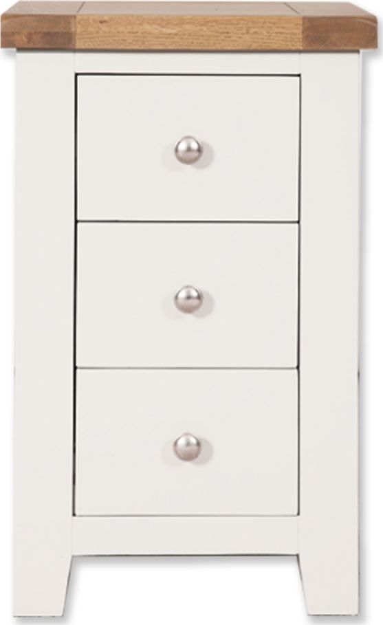 Canberra Painted Bedside Cabinet - White
