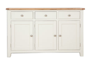 Canberra Painted Triple Sideboard - Ivory