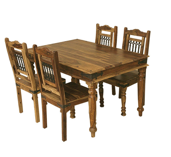 Goa Indian Rosewood Medium Dining Table - 135cm