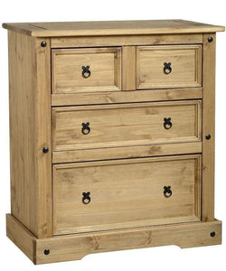 Corona Mexican Pine 2+2 Chest of Drawers