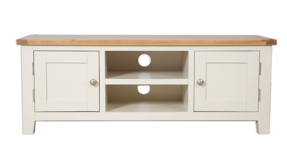 Canberra Painted Extra Wide TV Unit - Ivory