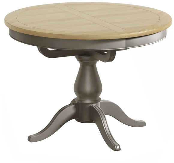 Harmony Oak Single Pedestal Extending Dining Table