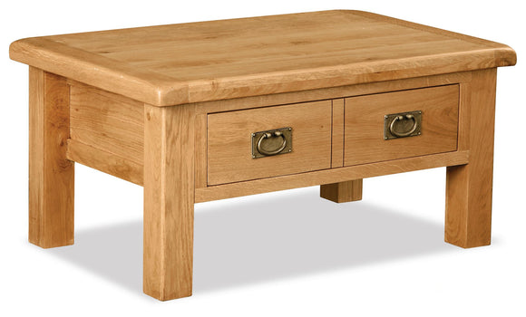 Manor Oak Coffee Table With Drawer
