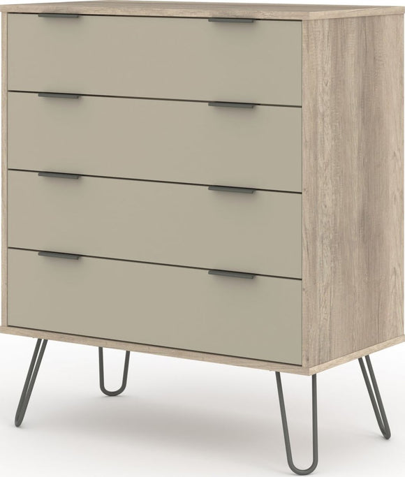 Augusta Driftwood 4 drawer chest of drawers