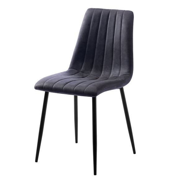 Lucca Fabric Dining Chair - Grey