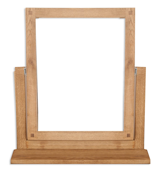 Canberra Oak Dressing Mirror - Rustic Finish