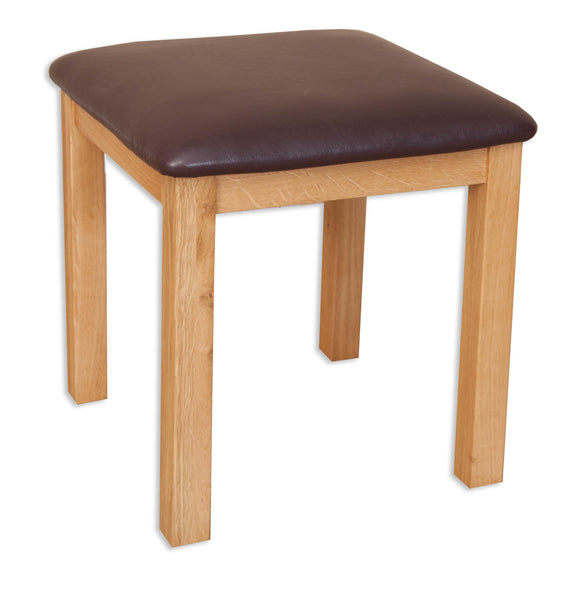 Canberra Oak Dressing Stool - Natural Finish