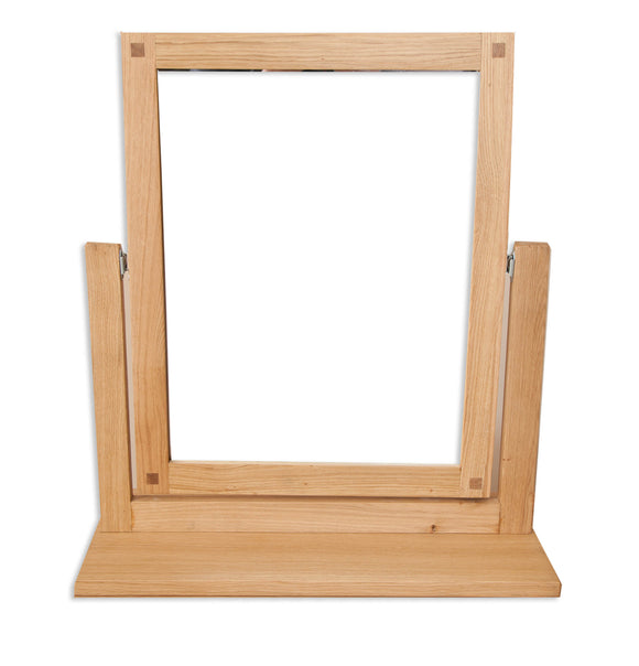 Canberra Oak Dressing Mirror - Natural Finish