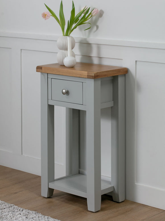 Canberra Grey 1 Drawer Console Table
