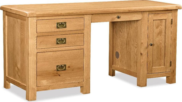 Manor Oak Double Desk
