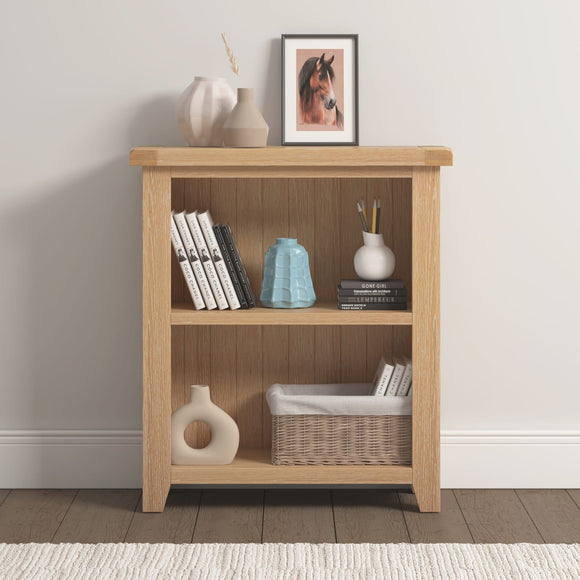 Windsford Low Bookcase - Natural Oak