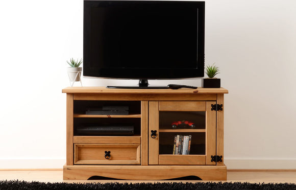 Corona Mexican Pine Entertainment Unit