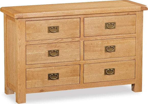 Manor Oak Chest 6 Drawer