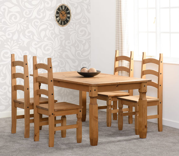 Corona Mexican Pine 5' Dining Set