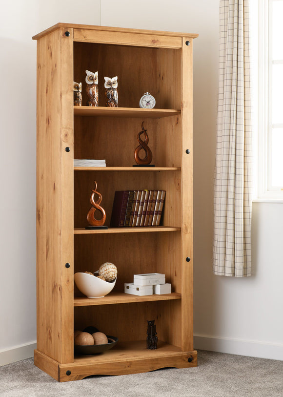 Corona Mexican Pine Tall Bookcase