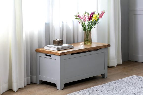 Canberra Grey Blanket Box