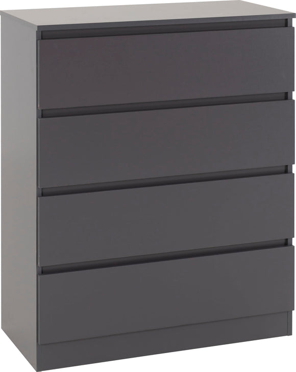 Malbury 4 Drawer Chest - Grey