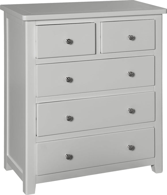Henley 2 over 3 Chest-Grey
