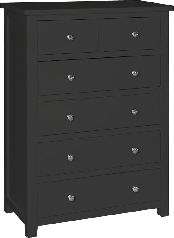 Henley 2 over 4 Chest-Charcoal
