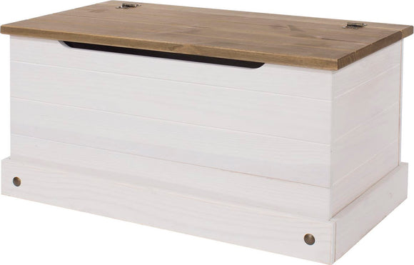 Corona White Storage Trunk