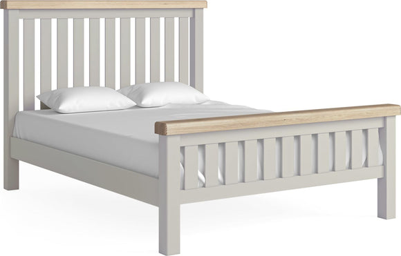 Salcombe Stone Grey 5' Slatted Bed