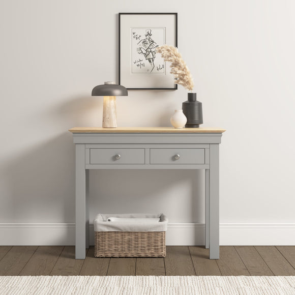 Chateau Console Table - Pebble Grey/Oak