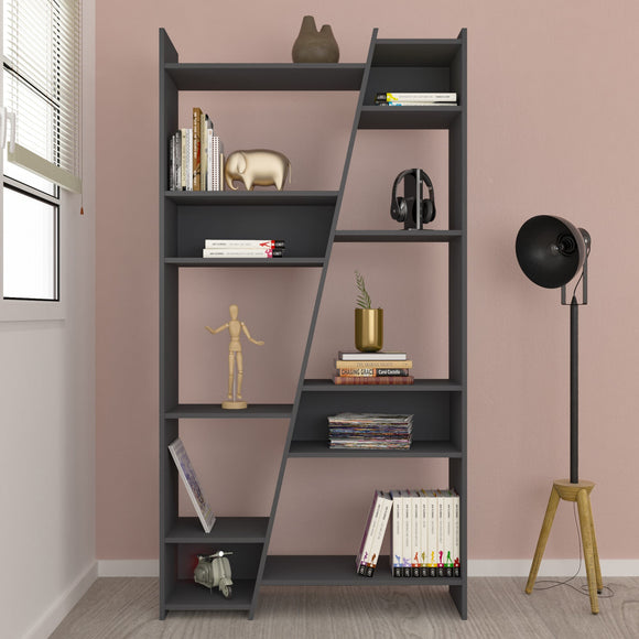Napoli Tall Bookcase - Grey