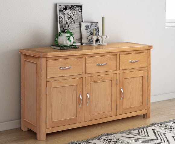 Chatsworth Oak 3 Door 3 Drawer Sideboard