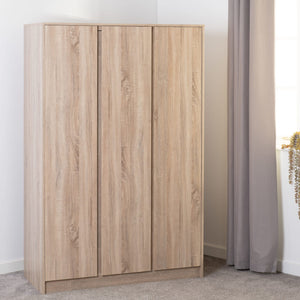 Malbury 3 Door Wardrobe - Sonoma Oak Effect