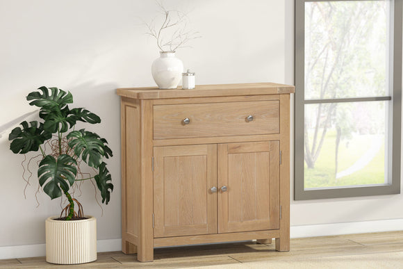 Foxington Oak Compact 1 Drawer & 2 Door Sideboard