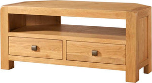 Avebury Oak Corner TV Unit