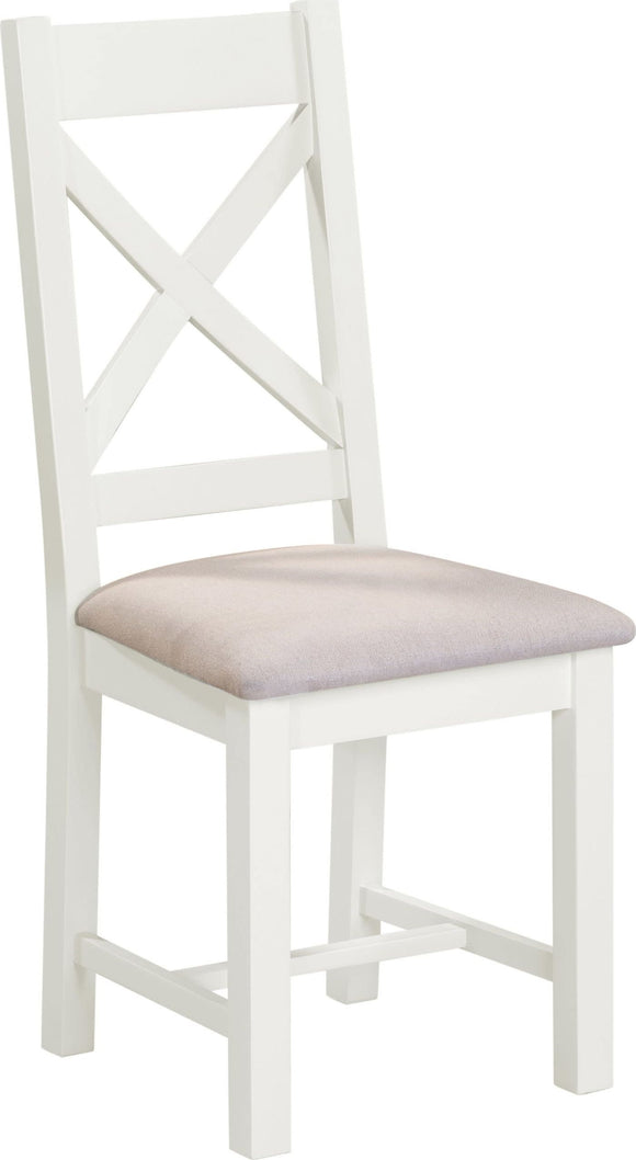 Windsford Cross Back Chair (Box of 2) - Ivory/Oat Fabric