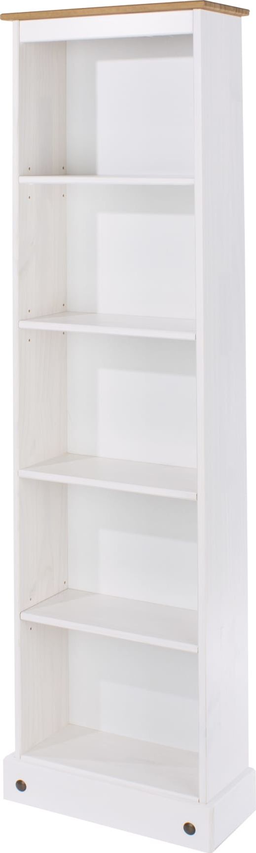 Corona White Tall Narrow Bookcase
