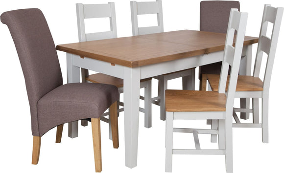 Canberra Grey 120cm Extending Dining Table