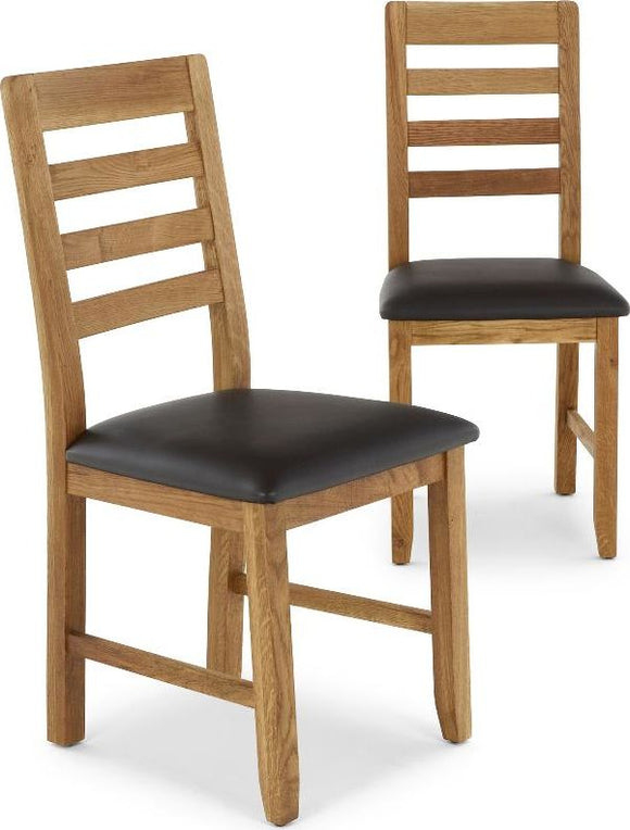 Oslo Oak Dining Chair - Brown