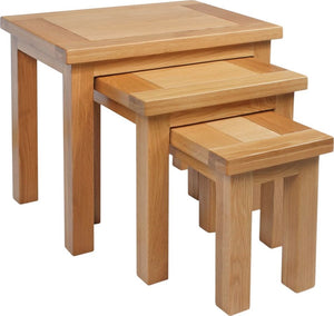 Devonshire Oak Lite Nest Of Tables