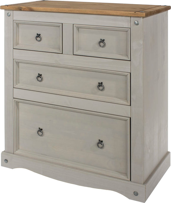 Corona Grey 2+2 drawer chest