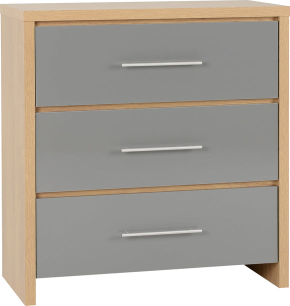 Cordoba 3 Drawer Chest - Grey